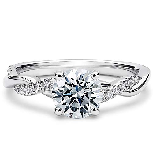 1.16ctw Moissanite Engagement Ring - 18K Solid Gold