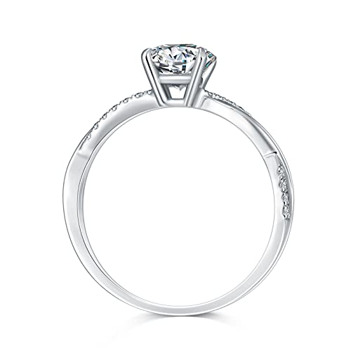 1.16ctw Moissanite Engagement Ring - 18K Solid Gold