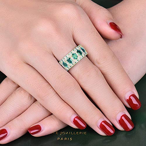 14k Gold Natural Gemstone Engagement Wedding Rings for Women