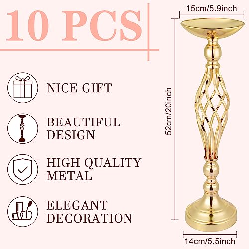 Gold Flower Stand Centerpiece for Wedding Table Decor