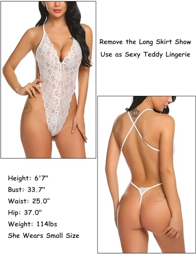 Avidlove Lace Bridal Lingerie Nightgown Set