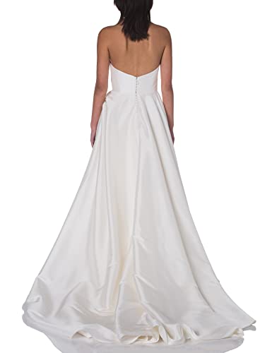 Jenny Yoo Charlotte Taffeta Ballgown - Dark Ivory, Size 18