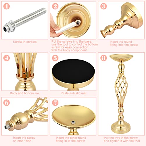 Gold Flower Stand Centerpiece for Wedding Table Decor