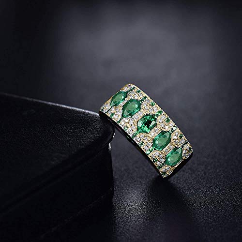 14k Gold Natural Gemstone Engagement Wedding Rings for Women