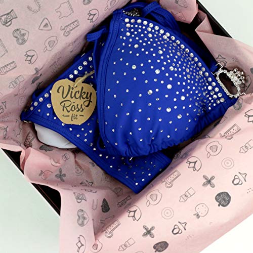 Sapphire Blue Vicky Ross Competition Bikini Suit