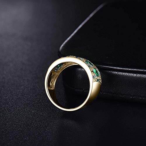 14k Gold Natural Gemstone Engagement Wedding Rings for Women
