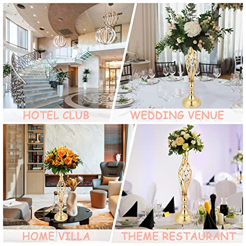 Gold Flower Stand Centerpiece for Wedding Table Decor