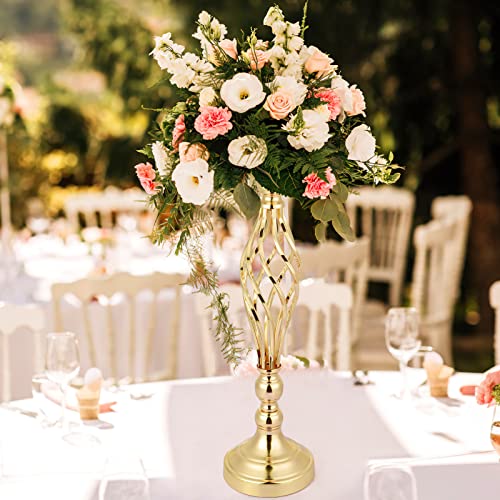 Gold Flower Stand Centerpiece for Wedding Table Decor