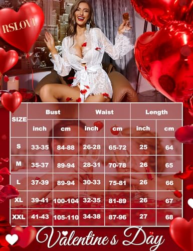 Elegant White Bridal Lace Teddy and Robe Set