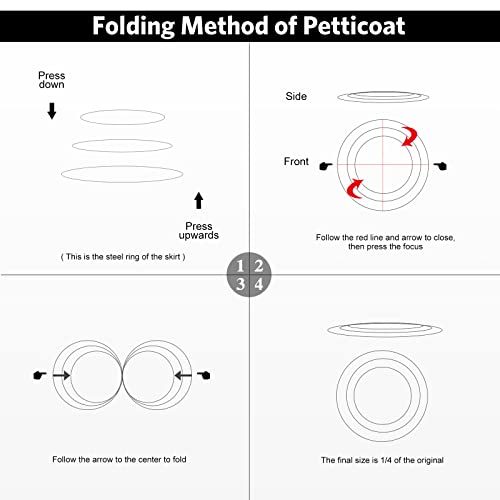 White A-line 6 Hoop Petticoat for Wedding Gown
