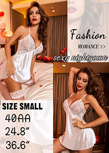 Avidlove Satin Lace Nightgown for Brides