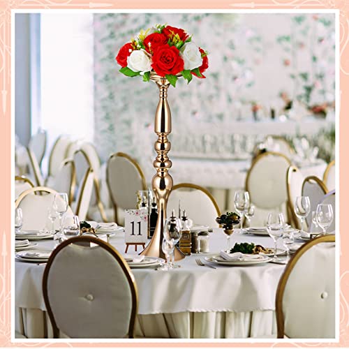 Gold Metal Wedding Centerpiece Flower Stand Set of 24