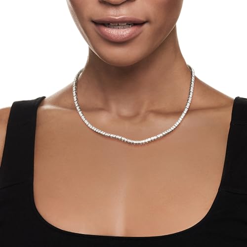 5.00 ct. Diamond Tennis Necklace in Sterling Silver
