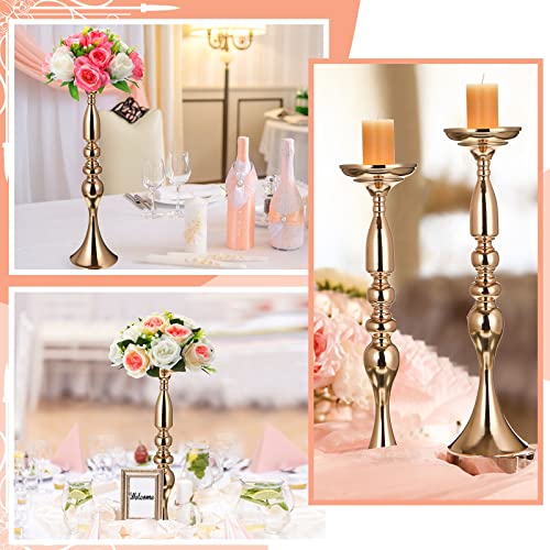 Gold Metal Wedding Centerpiece Flower Stand Set of 24
