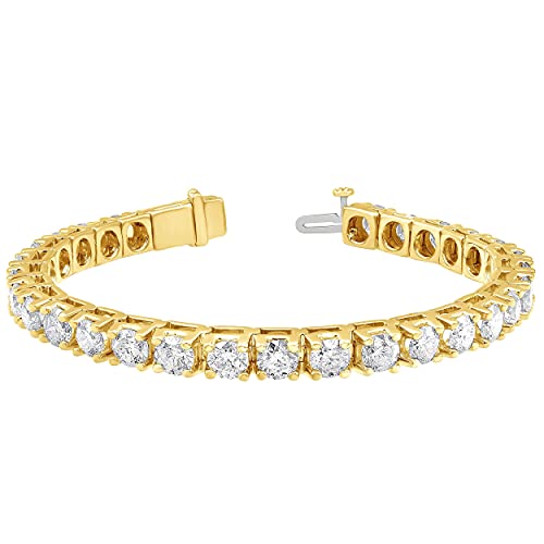 La4ve Diamonds 15.00 Ct Tennis Bracelet 14K Gold