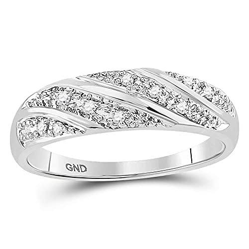 14k White Gold His & Hers Trio Wedding Rings