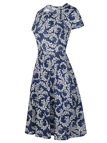 Floral Fit Flare Dress for Summer Wedding Party