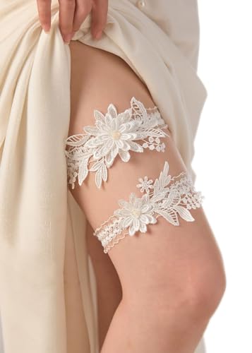 Bridal 2-Piece Lace Garter Set for Weddings