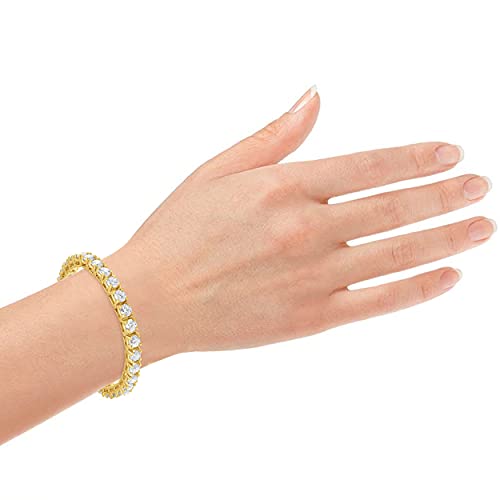 La4ve Diamonds 15.00 Ct Tennis Bracelet 14K Gold