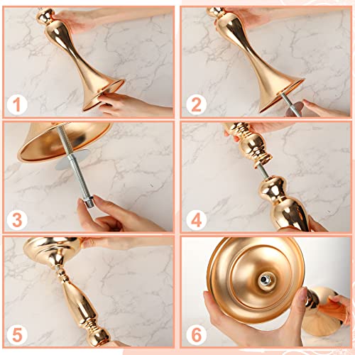 Gold Metal Wedding Centerpiece Flower Stand Set of 24