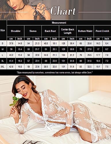 Avidlove Lace Bridal Robe for Women
