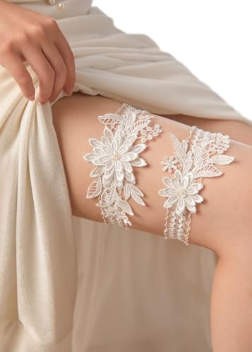 Bridal 2-Piece Lace Garter Set for Weddings