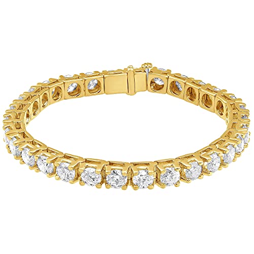 La4ve Diamonds 15.00 Ct Tennis Bracelet 14K Gold