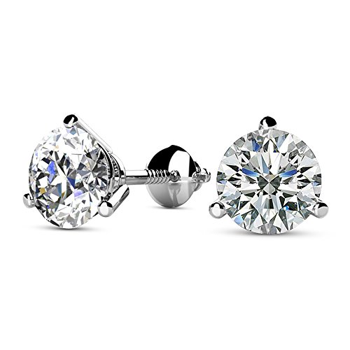 4 Carat IGI Certified Diamond Stud Earrings