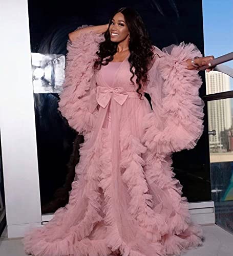 Elegant Tulle Maternity Gown for Photoshoots