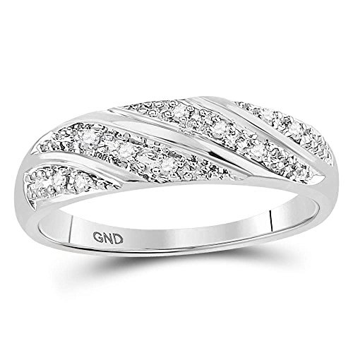 14k White Gold His & Hers Trio Wedding Rings