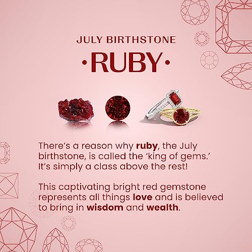 Ruby Heart Pendant in 14K Gold for Her