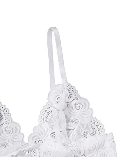 Elegant Floral Lace Silk Satin Pajama Set