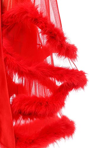 Tulle Feather Bridal Robe - Sheer & Chic