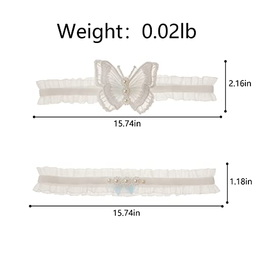 Kathsofy Lace Flower Wedding Garter for Brides