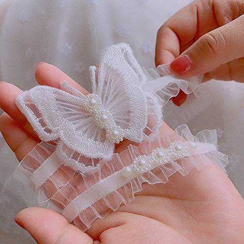 Kathsofy Lace Flower Wedding Garter for Brides