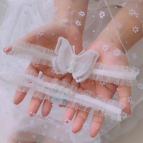 Kathsofy Lace Flower Wedding Garter for Brides
