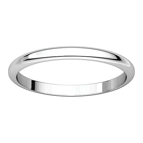 14K White Gold Classic Comfort Fit Wedding Band