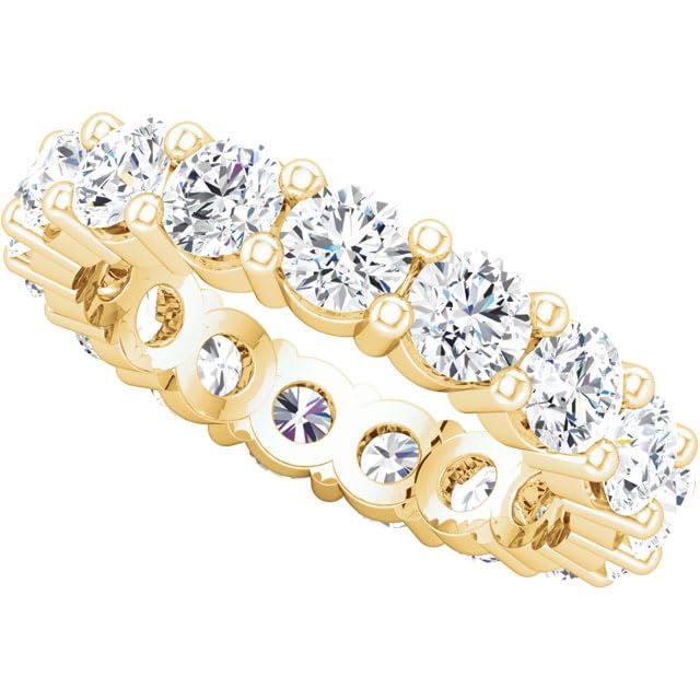 4ctw 14K Yellow Gold Diamond Eternity Stackable Band
