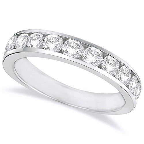 Platinum 2 Carat Round Diamond Channel Set Ring