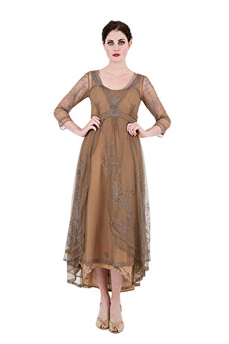 Nataya 40163 Womens Tea Party Gown 2X Silver