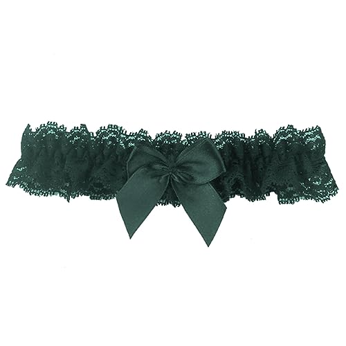 Green Lace Garter Set for Weddings