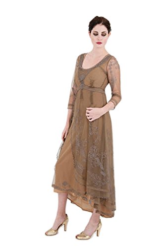 Nataya 40163 Womens Tea Party Gown 2X Silver