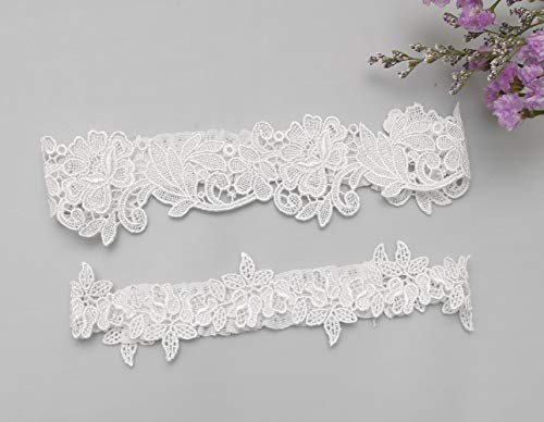 Elegant Lace Wedding Garters Set for Brides