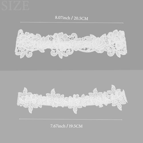 Elegant White Wedding Garter Set for Brides