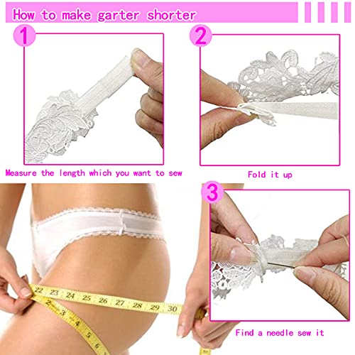 Elegant Blue Lace Wedding Garter Set for Brides