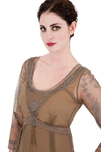 Nataya 40163 Womens Tea Party Gown 2X Silver