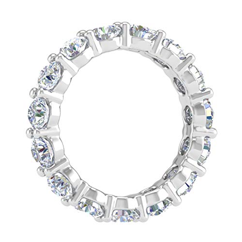 5 Carat Diamond Eternity Wedding Band in White Gold