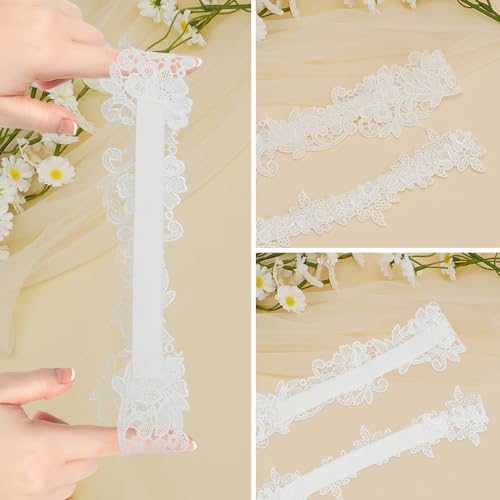 Elegant White Wedding Garter Set for Brides