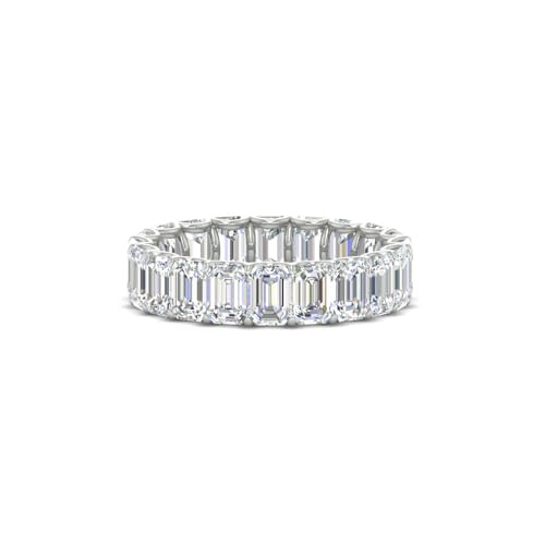 4 Carat Lab Grown Emerald Cut Diamond Wedding Band