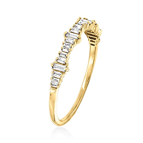Baguette Diamond Ring in 14kt Gold - 0.20 ct